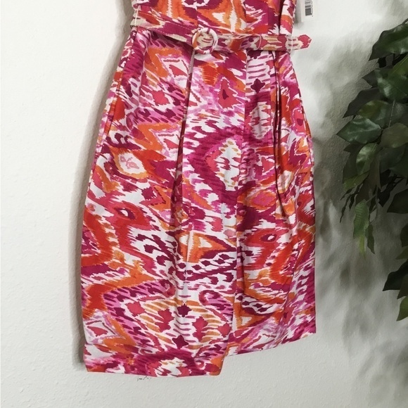 NWT Eliza J Fit and Flare Belted Dress - Picture 3 of 6